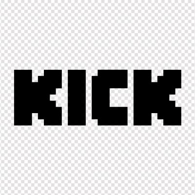Black Kick Logo PNG Transparent 