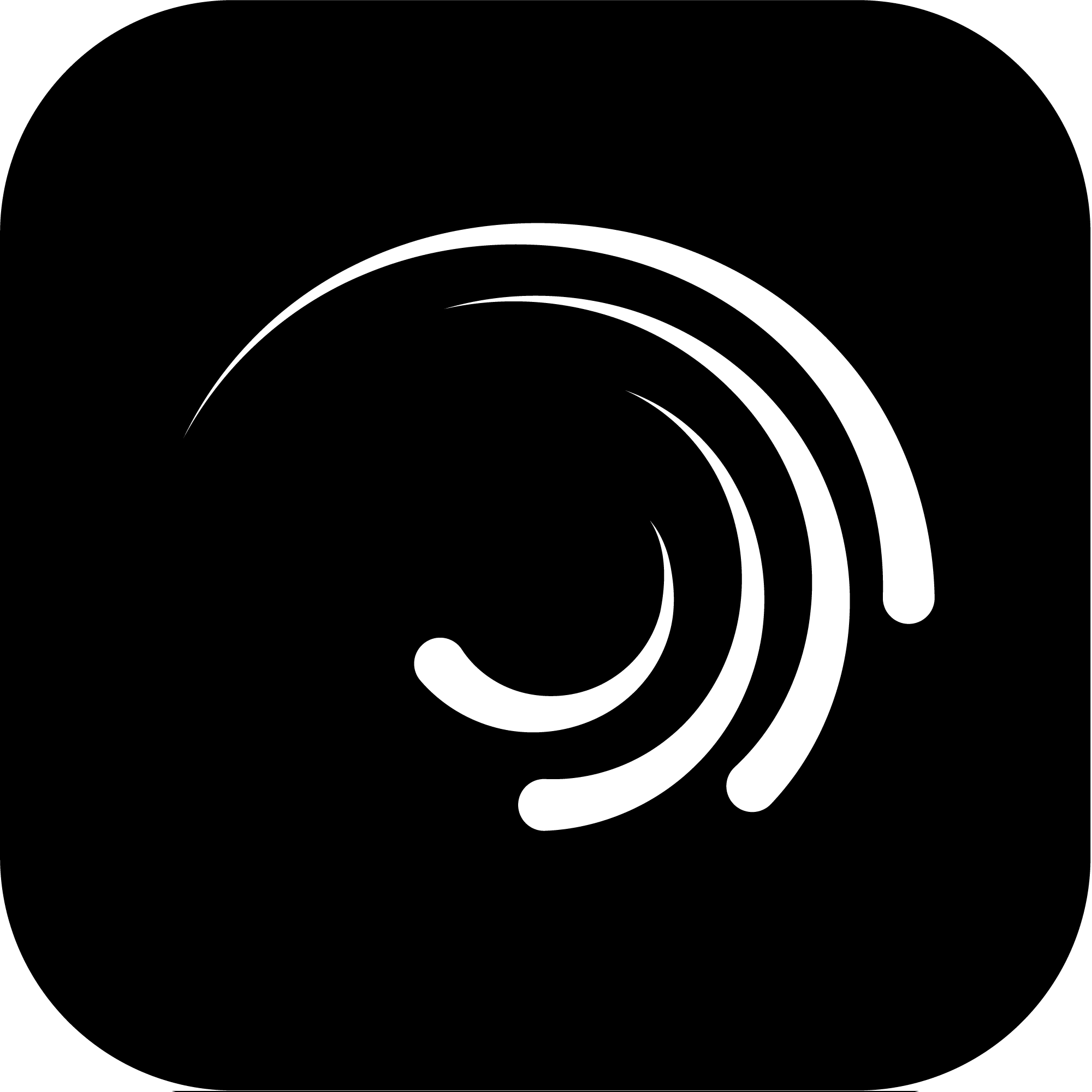 Black Alight Motion Logo PNG