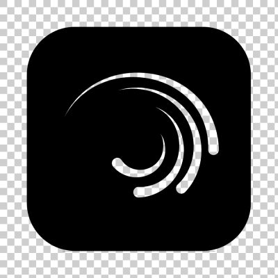 Black Alight Motion Logo PNG