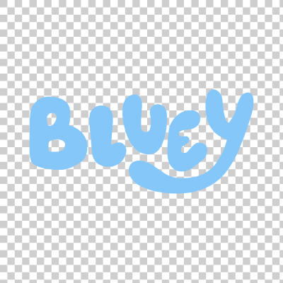Bluey Name Logo PNG