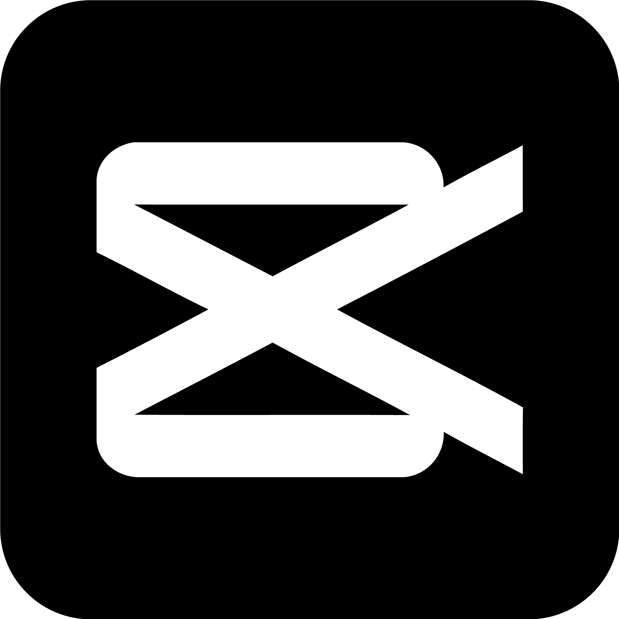 CapCut App Icon Dark PNG