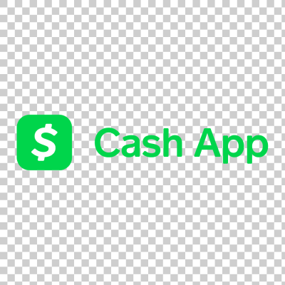 Cash App full text name with dollar icon logo png
