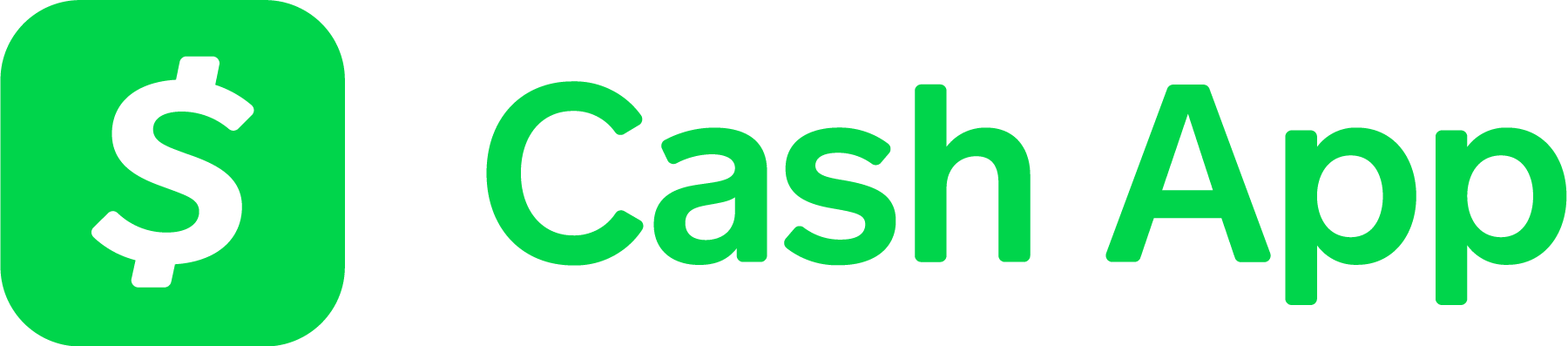 Cash App Branding Logo with Text PNG