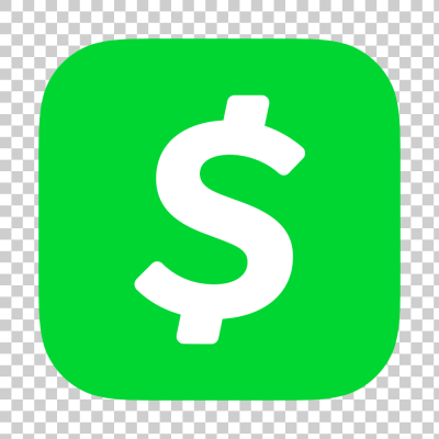 Cash App green rounded square icon logo png.