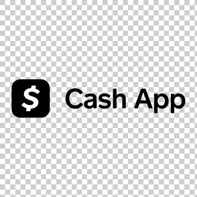 Cash App minimalist black dollar symbol logo png