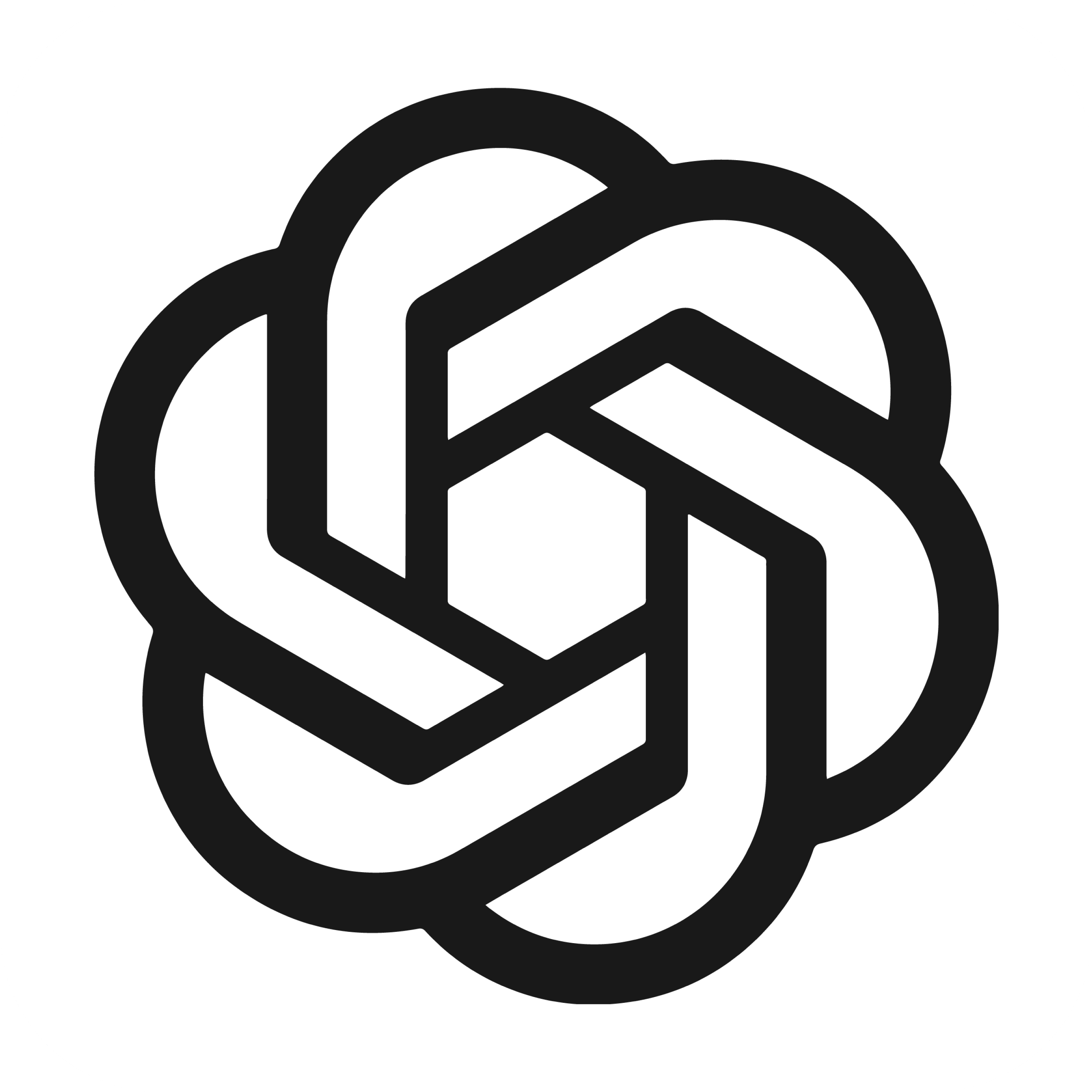 ChatGPT Black Symbol Logo PNG