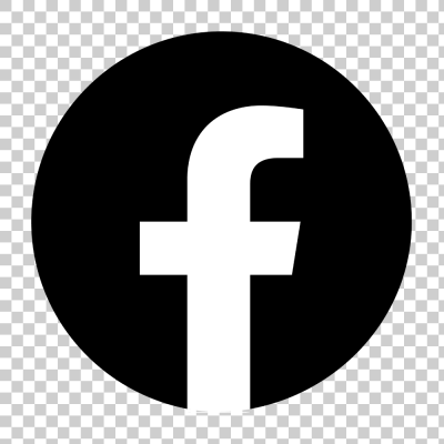 Facebook black circle logo transparent png