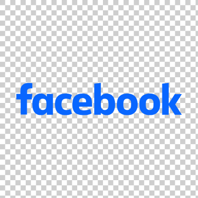 Facebook light blue wordmark text logo png