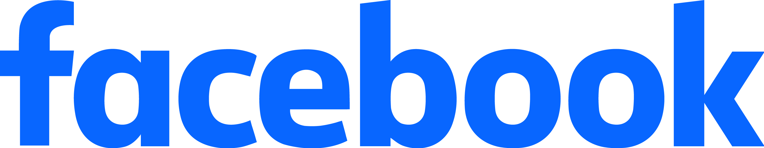 Facebook Light Blue Text Logo PNG