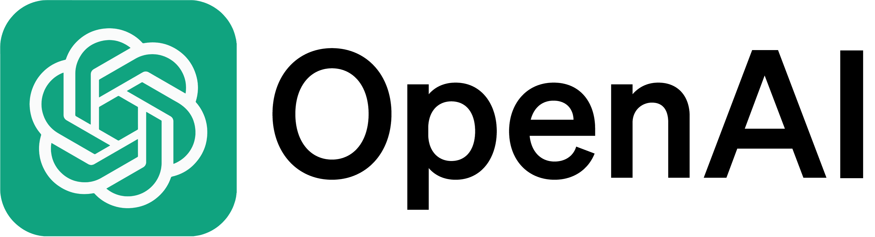 OpenAI Full Logo Green PNG