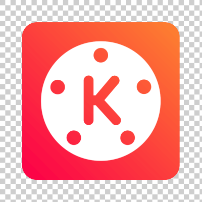 Kinemaster official orange gradient app icon logo png