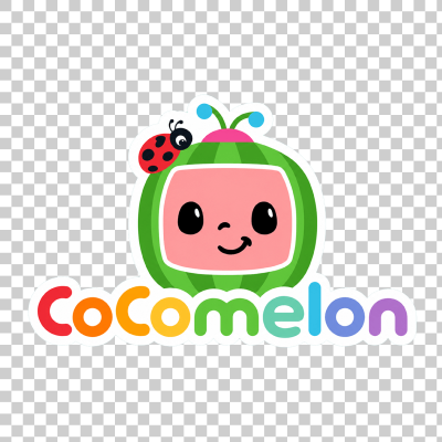 New Cocomelon watermelon icon with ladybug logo png