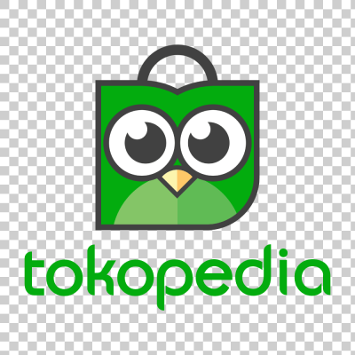 New Tokopedia ecommerce website logo png image.
