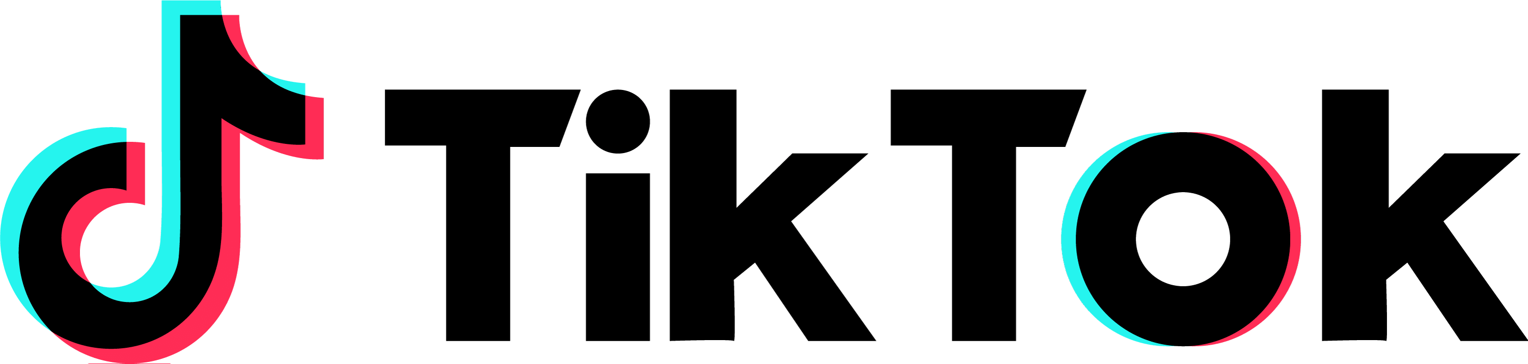 Tiktok Horizontal Wordmark Logo PNG