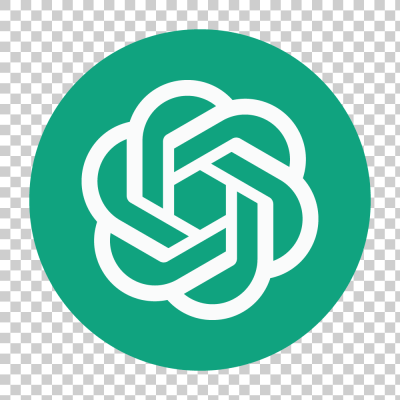 Open AI green circle profile icon logo png