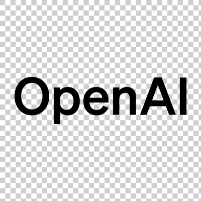 OpenAI brand wordmark text logo in black png
