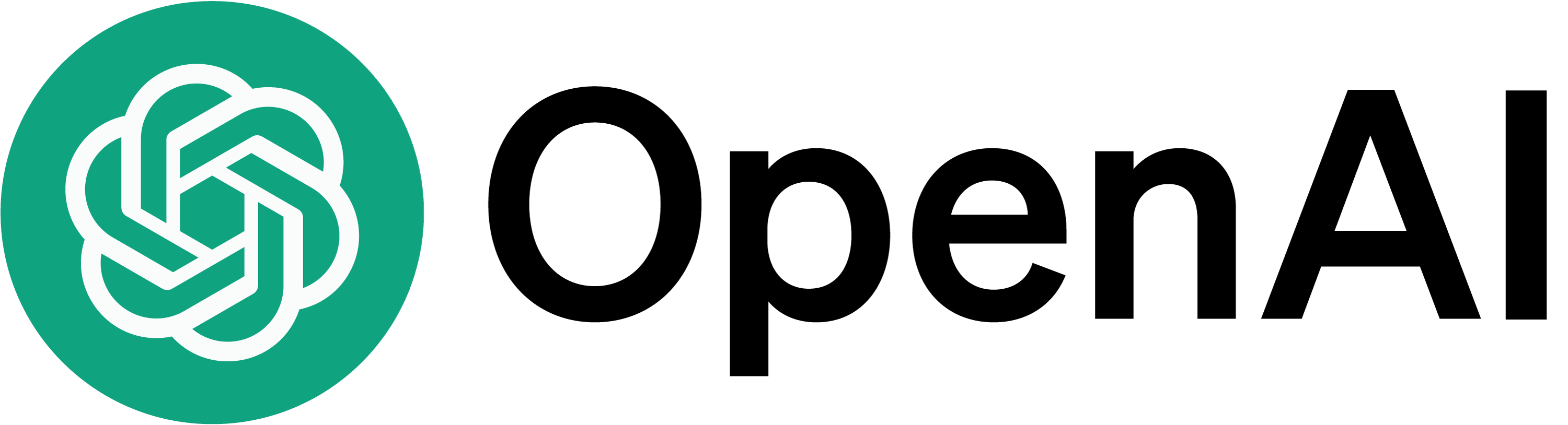 OpenAI Full Logo with Circle PNG