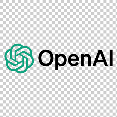 OpenAI official full logo with green symbol png