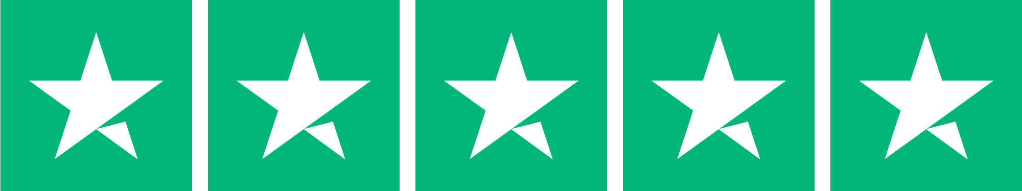 Trustpilot Five Stars PNG