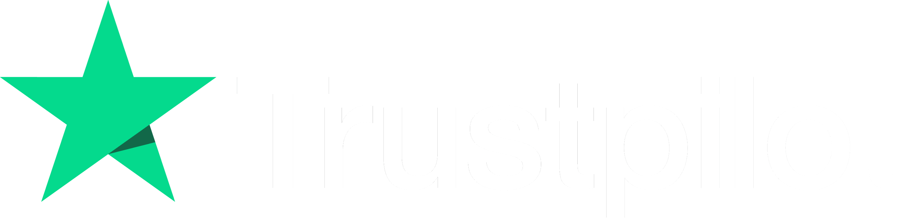 Trustpilot White Text Logo PNG